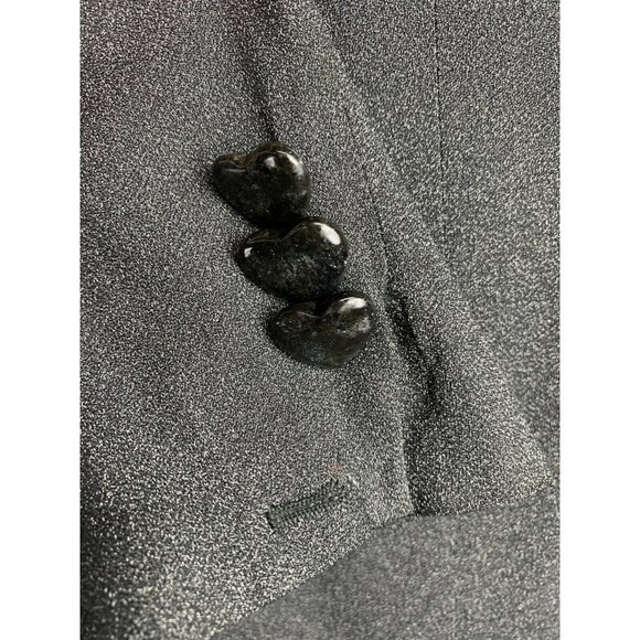 Vintage Cheap and Chic MOSCHINO Suit 10 Charcoal Gray Pants Blazer Jacket 90s - Picture 11 of 12